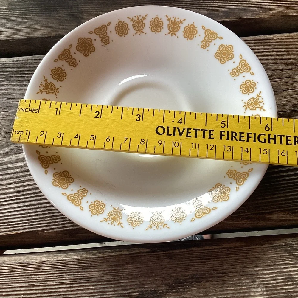 Corelle Butterfly Gold Vintage Saucers - set of 12